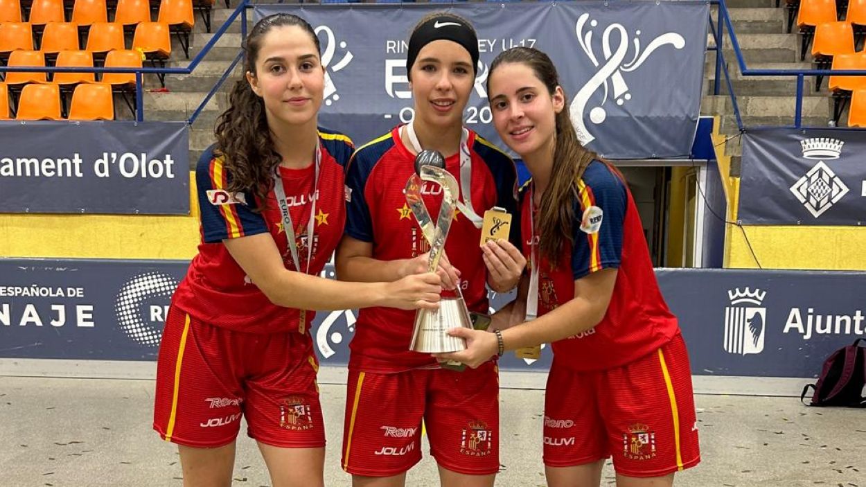 Alba Costa, Paula Roldán i Xènia Matas, campiones d'Europa amb la sub-17