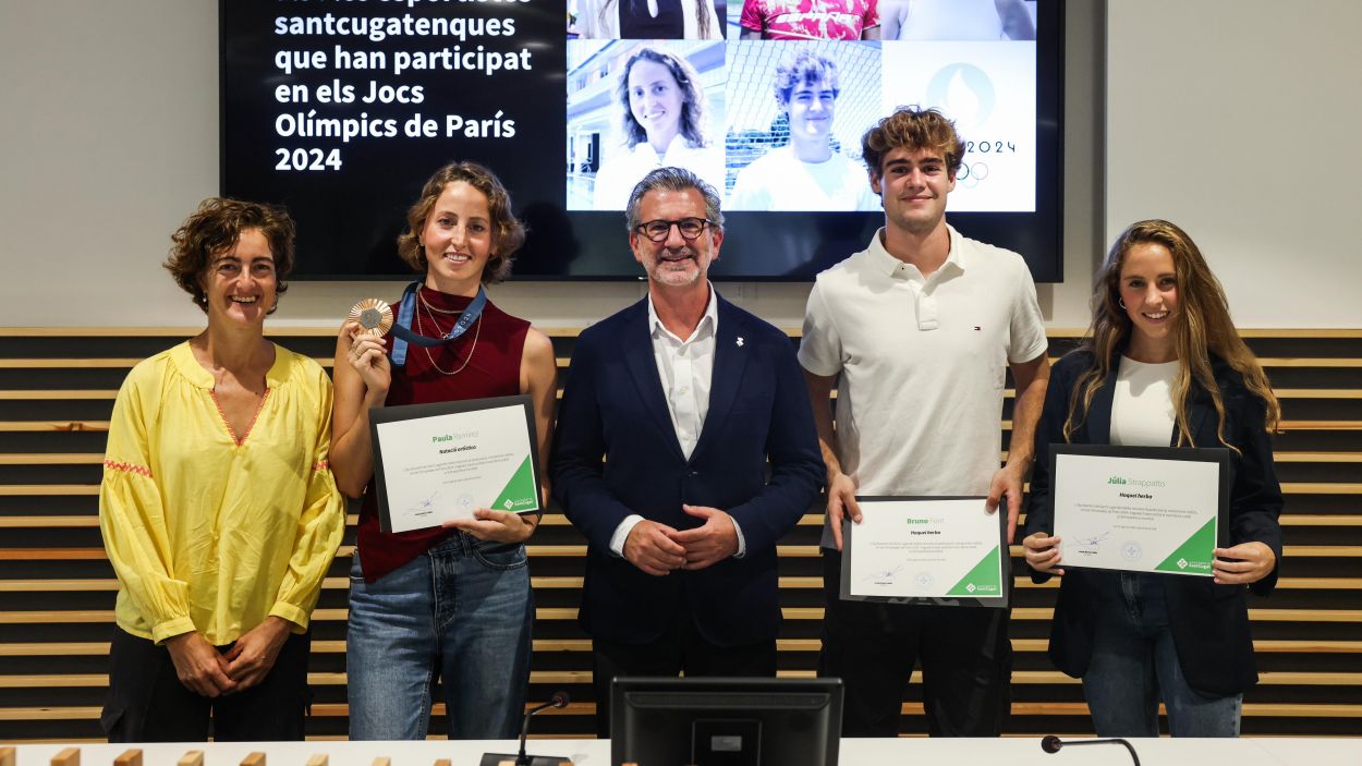 Sant Cugat ret homenatge a l'esforç i dedicació dels esportistes olímpics de la ciutat