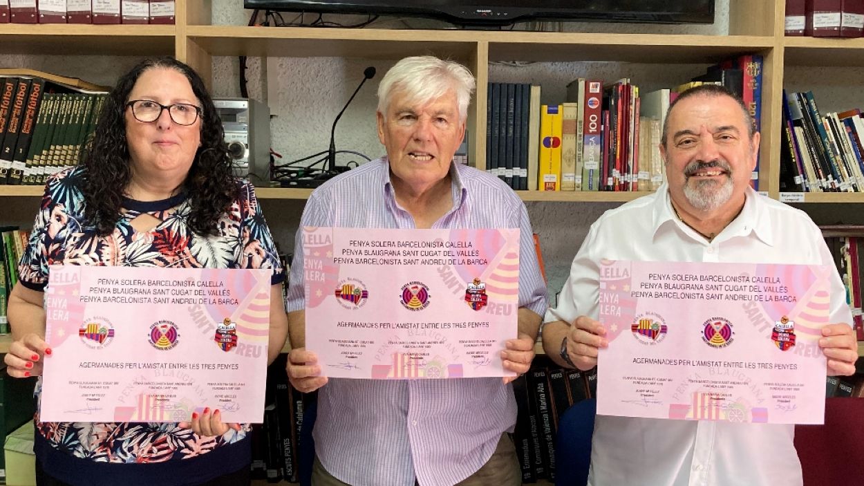 La Penya Blaugrana Sant Cugat suma un nou agermanament amb la Penya Barcelonista de Sant Andreu de la Barca