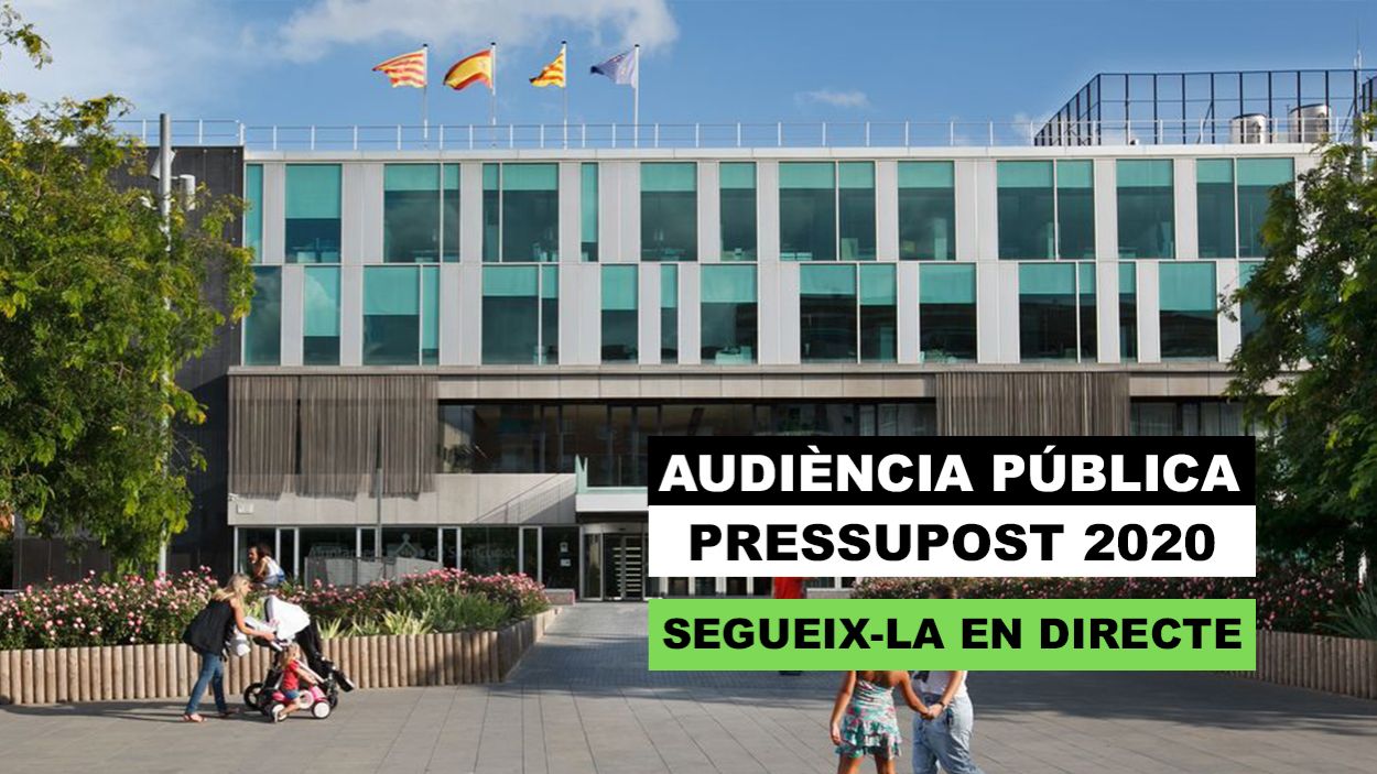 L'Ajuntament convoca una audiència pública sobre els pressupostos 2020