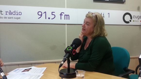 Mor Bridget Hunter, representant de la Fundació Vicente Ferrer a Sant Cugat