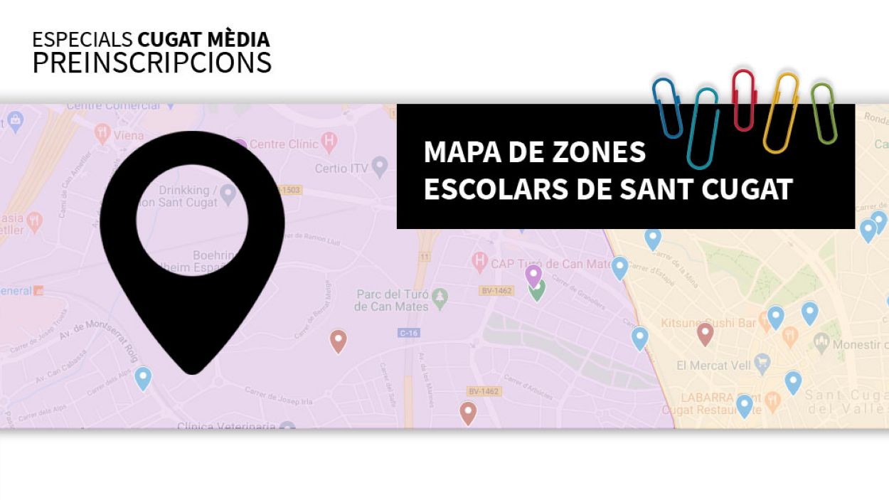Consulta el mapa de zones escolars de Sant Cugat