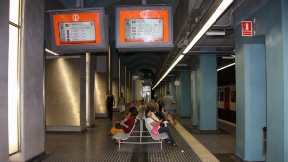Obres de millora a l'L7 de Ferrocarrils entre Gràcia i Plaça Molina