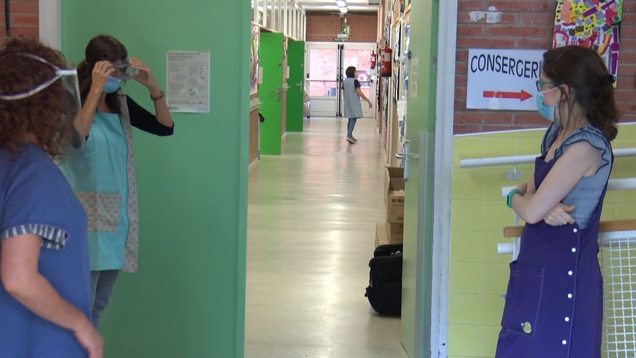 Poca afluència d'infants a la reobertura dels centres educatius de Sant Cugat