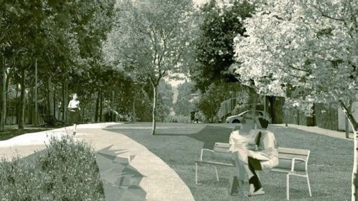 En marxa les obres per fer un camí de vianants a la rambla Baixador, a Mira-sol