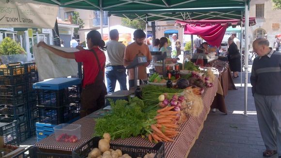 Amnistia fa una acció al mercat de pagès d'aquest dissabte