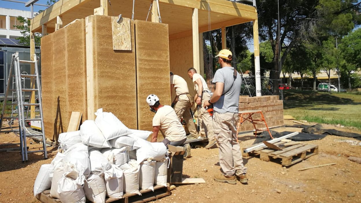 Sant Cugat tindrà el primer prototip d'edifici fet amb restes de gira-sol i blat de moro