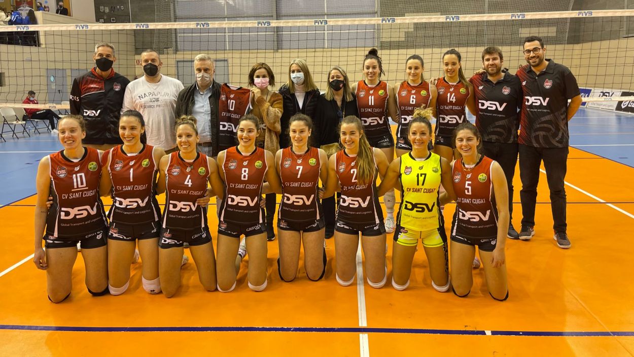 El DSV- Volei Sant Cugat guanya el Sayre per la mínima