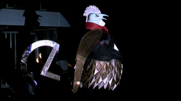 Alt: El Gall de Carnaval es presenta a la ciutadania amb un pregó incendiari