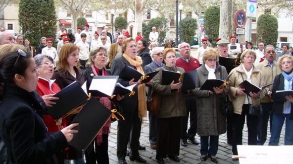 Alt: La Coral de la Unió Santcugatenca ofereix el tradicional concert de Nadal al CPA