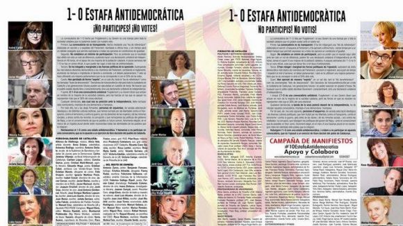 Adhesions santcugatenques al manifest contra l'1-O