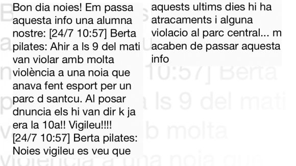 Els Mossos investiguen diversos casos d'agressions sexuals a Sant Cugat