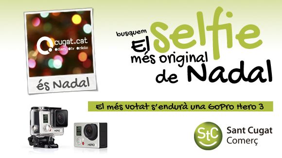 Cugat.cat sorteja una càmera GoPro Hero3 en el concurs de 'selfies' de Nadal