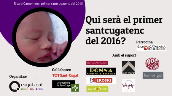 El 2016 arrenca amb la 16a edició del concurs 'Qui serà el primer santcugatenc de l'any?'