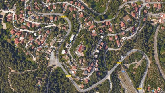 C's lamenta la falta d'il·luminació en un tram de la Floresta de la carretera de Vallvidrera