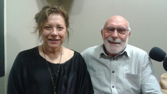 L'actriu Mercè Arànega visita el 'Molta Comèdia'