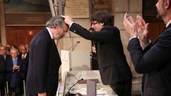 El galerista i editor d'art Carles Taché, guardonat amb la Creu de Sant Jordi