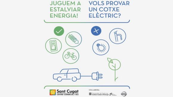 El Centre Comercial ofereix als santcugatencs provar un cotxe elèctric