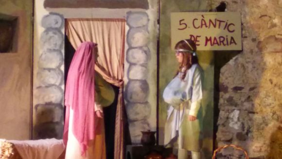 El Pessebre Vivent torna avui als Jardins del Monestir amb gairebé un centenar d'infants