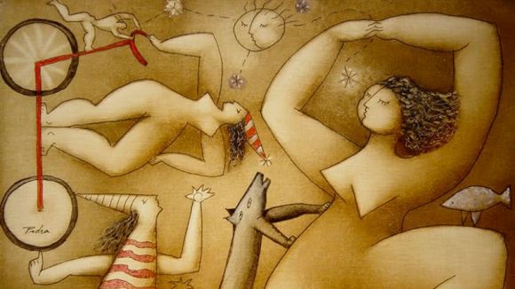 L'obra del pintor i escultor Víctor Pedra dóna el tret de sortida al 2017 de la Sala Rusiñol