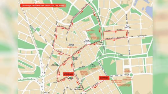 Afectacions al trànsit per la rua dels Tres Tombs