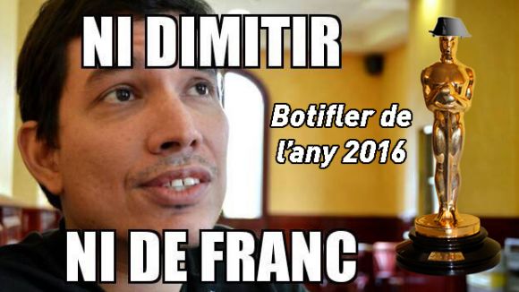 Dimitri Defranc guanya el premi Botifler de l'Any 2016 d'Arran