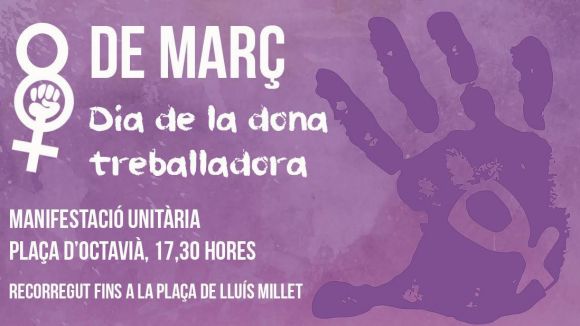 ERC-MES, JERC, ICV-EUiA i Podem celebren el Dia de la Dona Treballadora amb una manifestació unitària