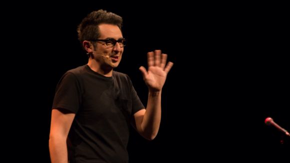 L'humor de Berto Romero omple de rialles un Teatre-Auditori amb les entrades exhaurides