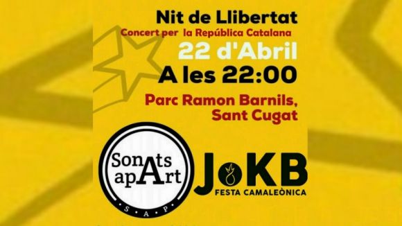 L'ANJI organitza un concert per la república catalana aquest dissabte al parc Ramon Barnils