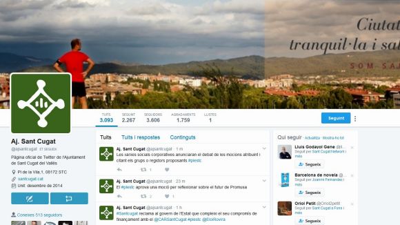 Les xarxes socials de l'Ajuntament mencionaran els partits que proposen les mocions del ple