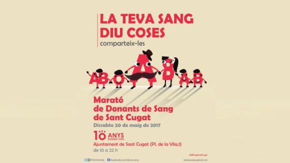 Sant Cugat celebra avui la 10a marató de donacions de sang amb una jornada festiva