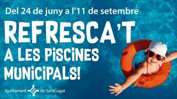 Les piscines municipals tanquen mitja hora abans a l'agost i setembre