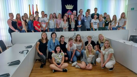 Sant Cugat rep els estudiants suecs d'intercanvi amb l'institut Pla i Farreras
