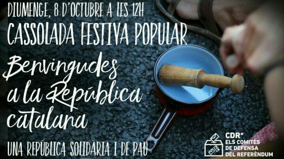 Convoquen una cassolada a la plaça d'Octavià en defensa de la república