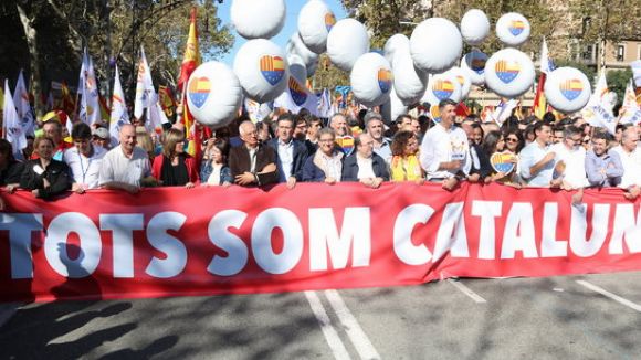 Presència santcugatenca a la multitudinària marxa de SCC a Barcelona
