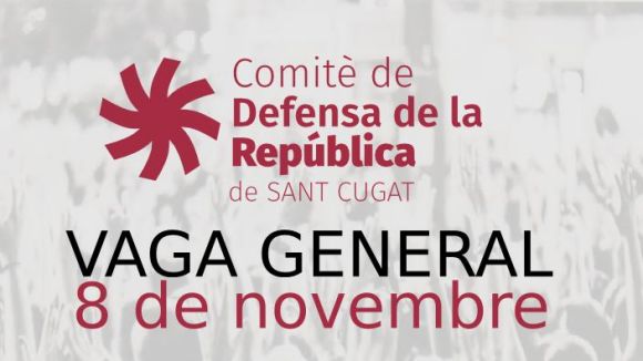 El CDR organitza diverses accions a Sant Cugat per a la jornada de vaga