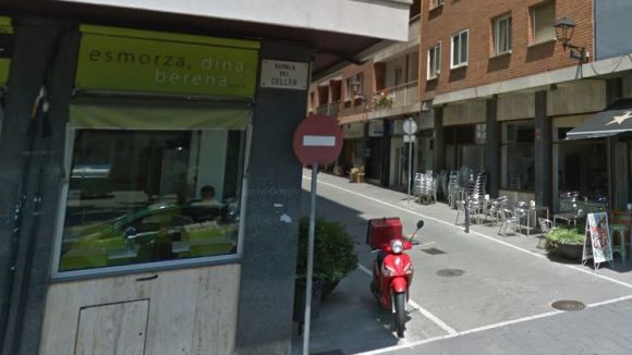 Talls de trànsit al carrer de Sant Ramon fins dijous per obres d'arranjament de la vorera