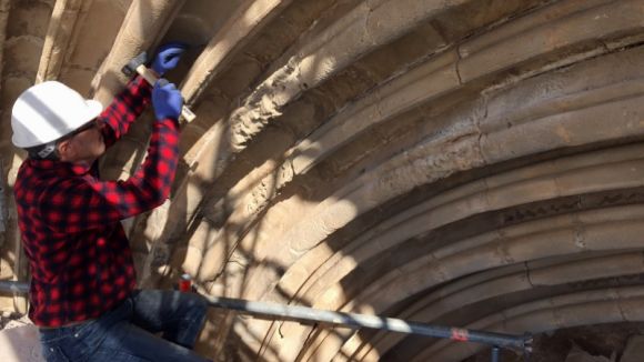 La primera fase de les obres de restauració del Monestir avança a bon ritme