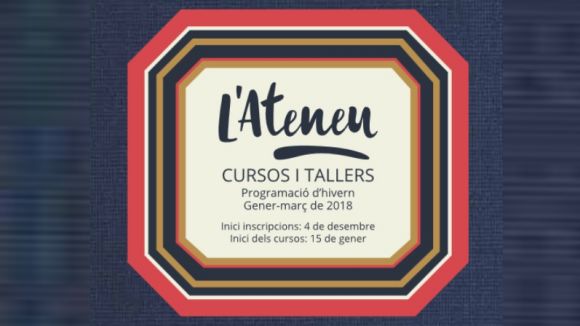 Obertes les inscripcions per als cursos i tallers de l'Ateneu per a més de 190 propostes