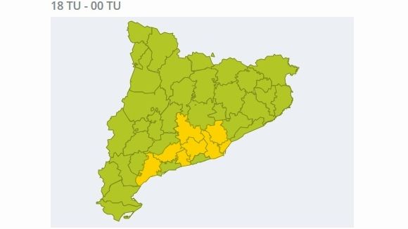 Avís per fort vent al Vallès Occidental a partir d'aquest dimecres a la tarda