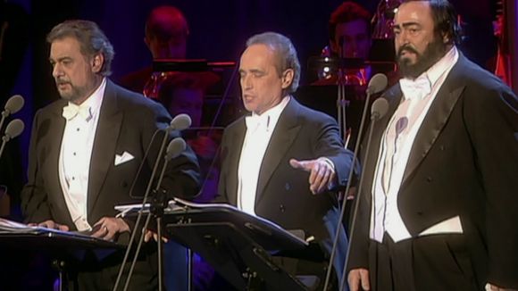 El concert de Nadal dels tres tenors es projectarà avui a l'ANC