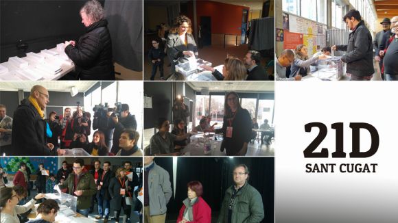 Els candidats santcugatencs exerceixen el dret a vot