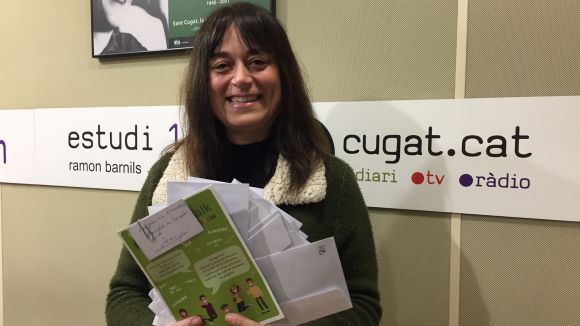 Virginia Fargas recull la panera de Cugat.cat, valorada en 750 euros