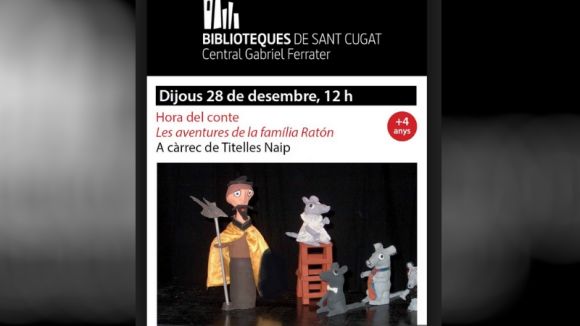 Doble activitat avui a les biblioteques de Sant Cugat