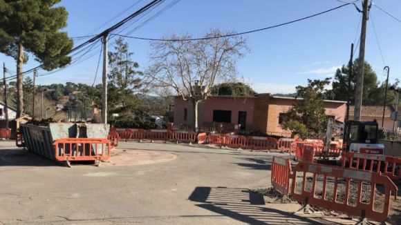 La remodelació de la plaça de les Oliveres de Valldoreix acabarà a mitjans de març