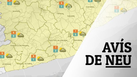 Fred més intens i possibles nevades aquest dijous a Sant Cugat