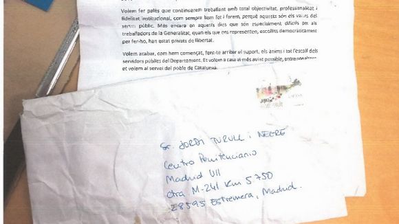 Treballadors de Presidència denuncien a Correus per una carta oberta dirigida a Turull
