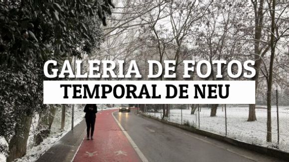 La nevada a Sant Cugat, en imatges
