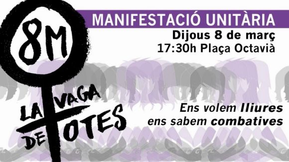 Forces d'esquerra convoquen una marxa a Sant Cugat per unir-se a la manifestació del 8 de març