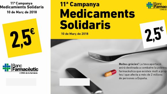 La Campanya de Medicaments Solidaris es renova i se centra dissabte en la recollida de diners